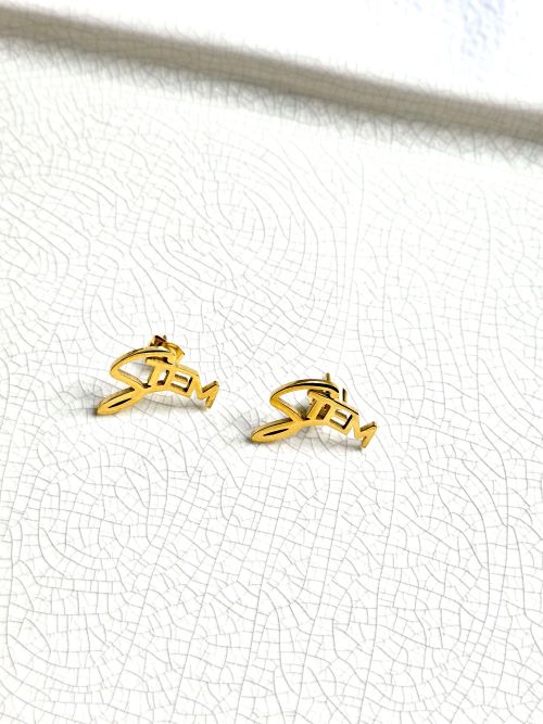 Seaux Femme_Gold STEM Stud Earrings 2023