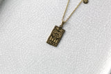 Zodiac Plate Necklace