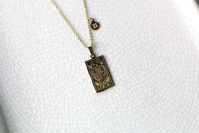 Zodiac Plate Necklace