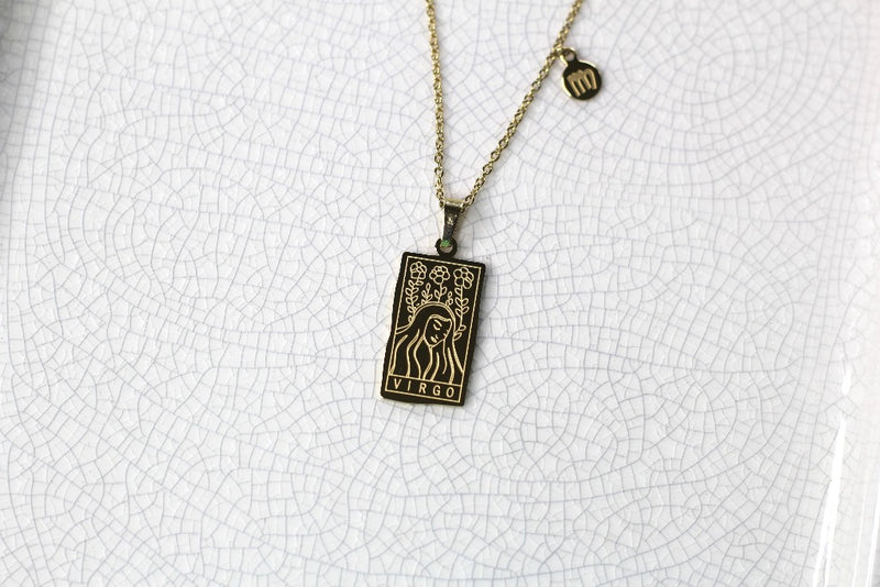 Zodiac Plate Necklace