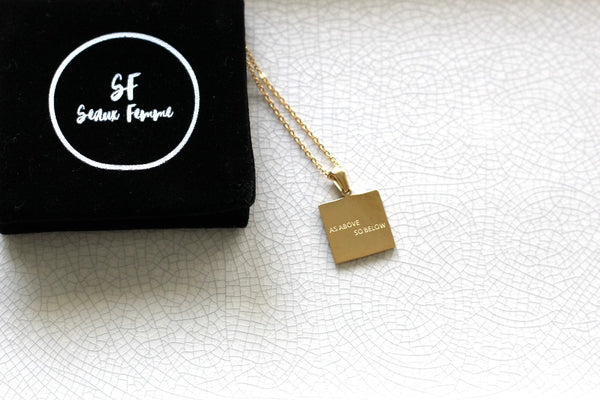 Gold As Above So Below Necklace