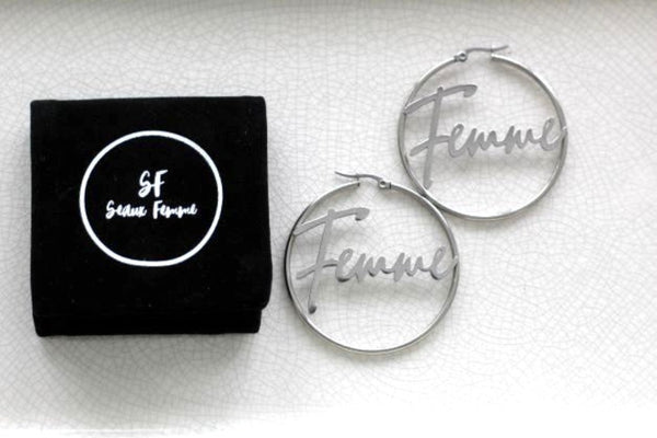 Seaux Femme Silver Femme Hoop Earring