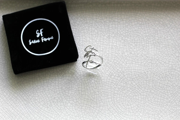 Silver Stone Femme Wrap Ring